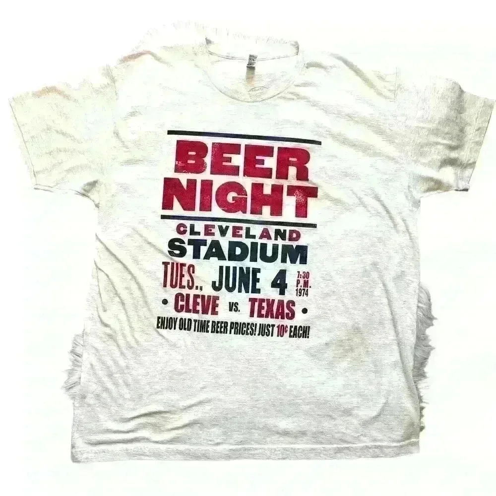 Cle Clothing Co 10 Cents Beer Night Cleveland MLB T-Shirt XXL
